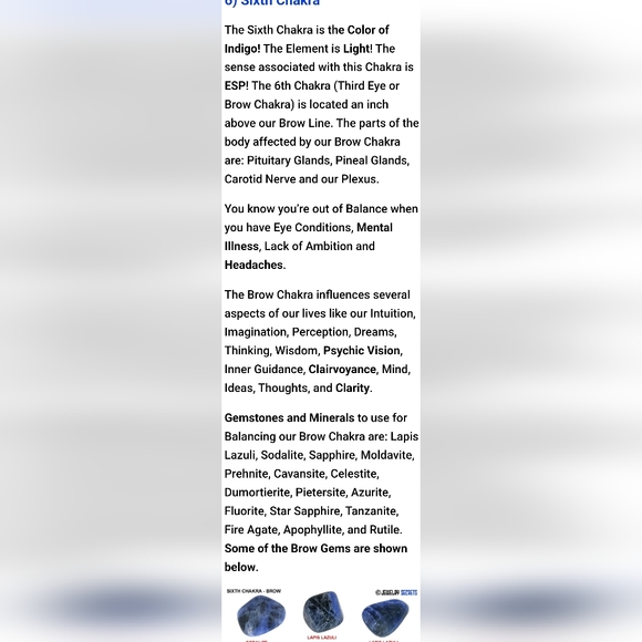 CHAKRA STONES 101 - JUST FOR FUN AND KNOWLEDGE. - Picture 8 of 13